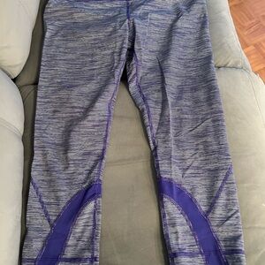 Lululemon Athletica Purple and Gray Leggings